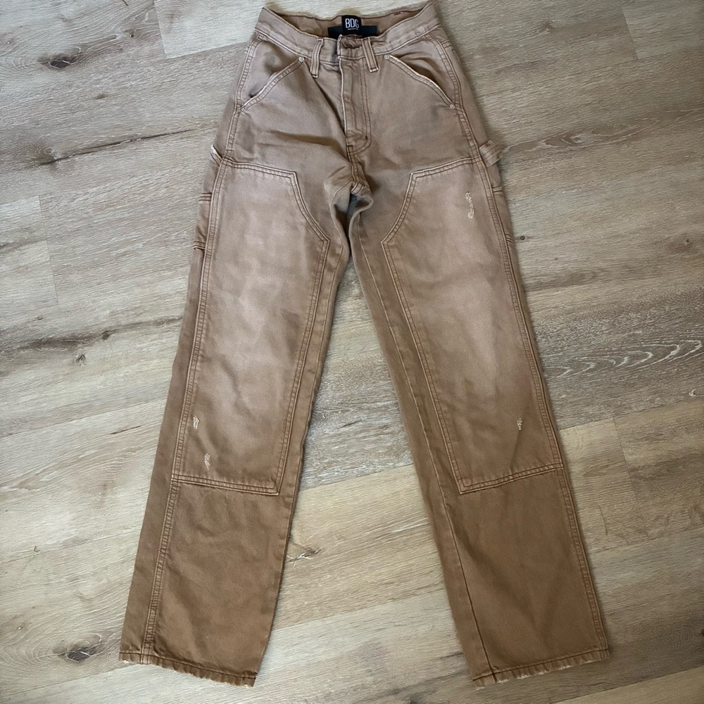 BDG High-Rise Utility Jeans - Brown/Tan
